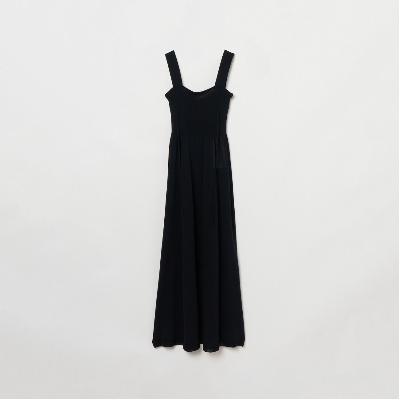  「NICENICE MOMENT BARE TOP DRESS」|ワンピース|チャコール
