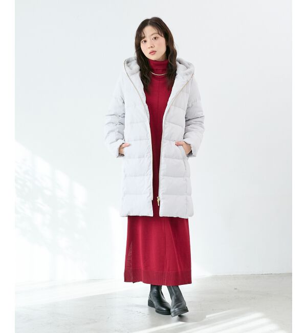  「ウォッシャブルハイネックニットワンピース」|ワンピース|