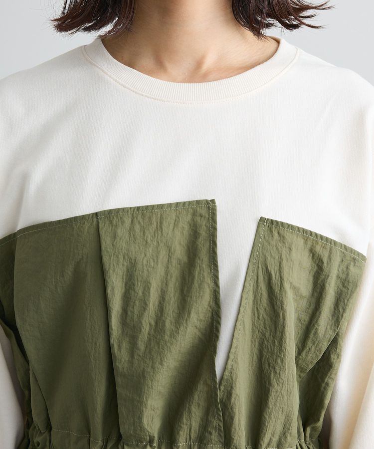 Green Parks「ビスチェドッキングミニ裏毛プルオーバー」|Tシャツ・カットソー|