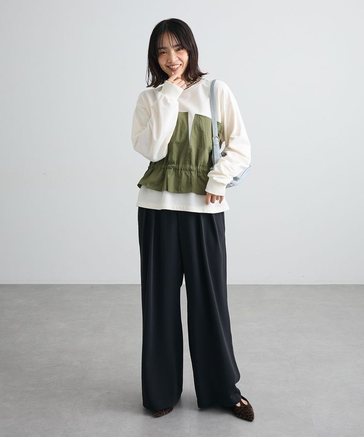 Green Parks「ビスチェドッキングミニ裏毛プルオーバー」|Tシャツ・カットソー|