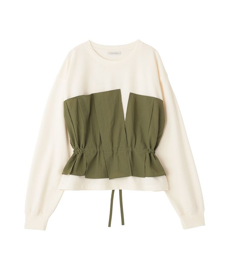 Green Parks「ビスチェドッキングミニ裏毛プルオーバー」|Tシャツ・カットソー|