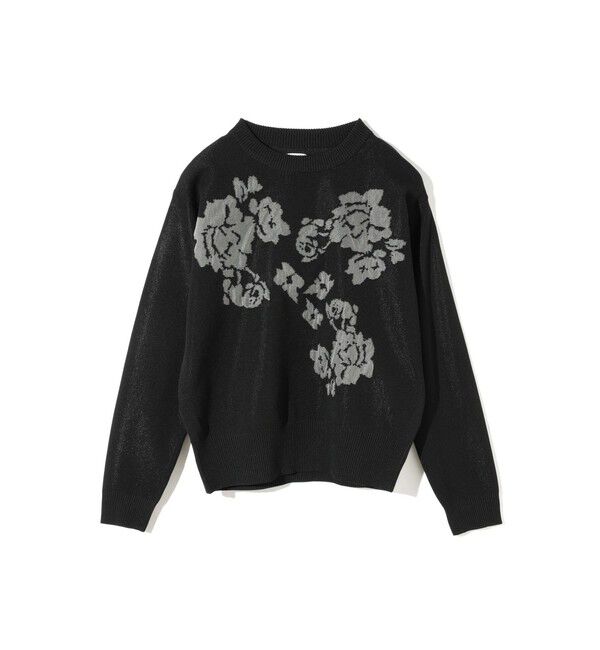 MIDIUMISOLID「MIDIUMISOLID for Ladies フラワージャカードプルオーバー」|ニット・セーター|