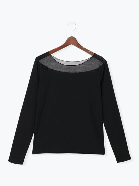 Te chichi「シアーネック切替ロンT《2026 AUTUMN LOOK item》」|Tシャツ・カットソー|
