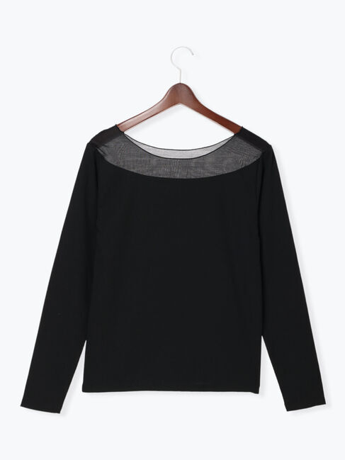 Te chichi「シアーネック切替ロンT《2026 AUTUMN LOOK item》」|Tシャツ・カットソー|