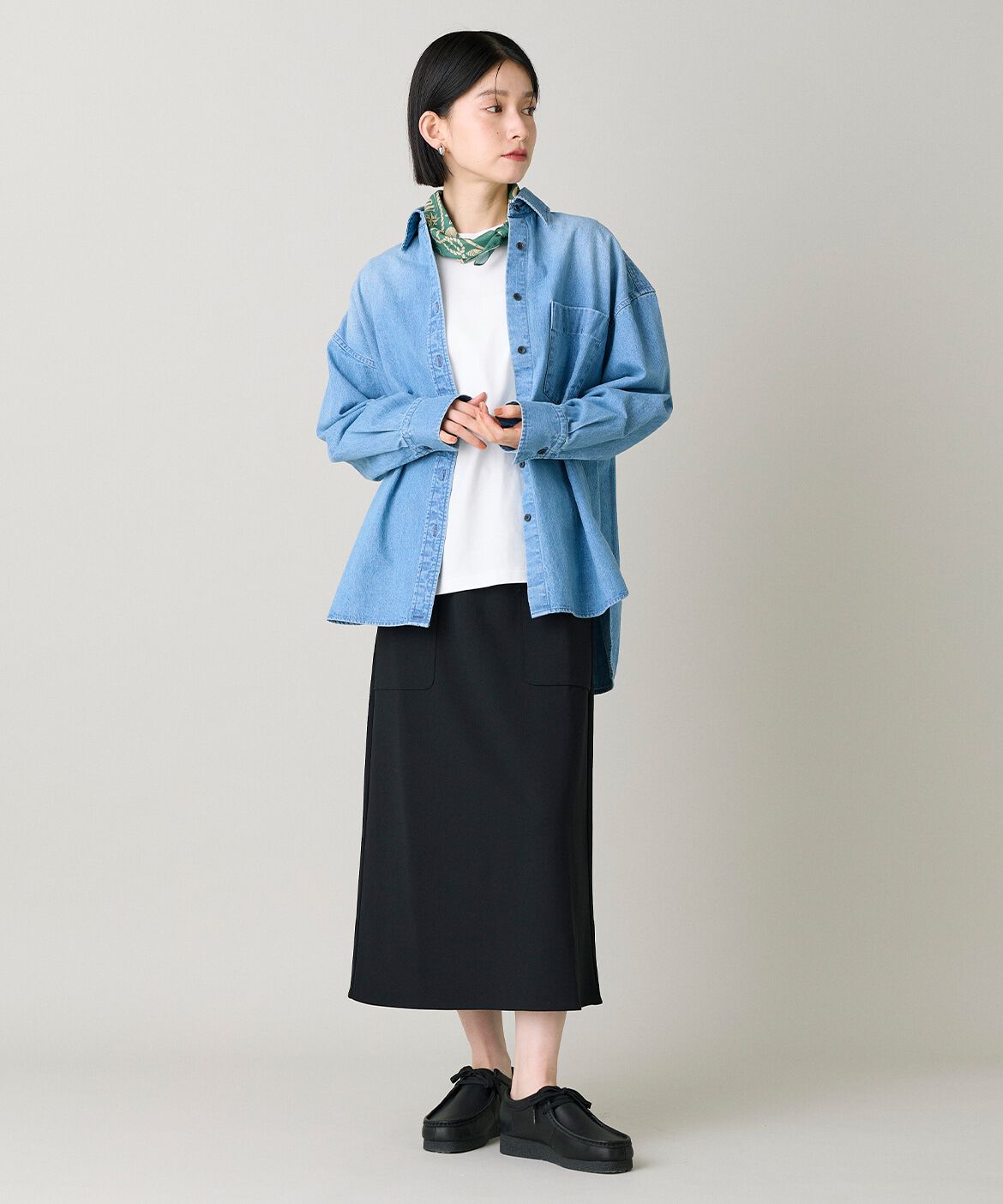 DAY by DAY it&rsquo;s international「ジョーゼットAラインスカート｜スポーティに華やぐこなれAライン」|スカート|