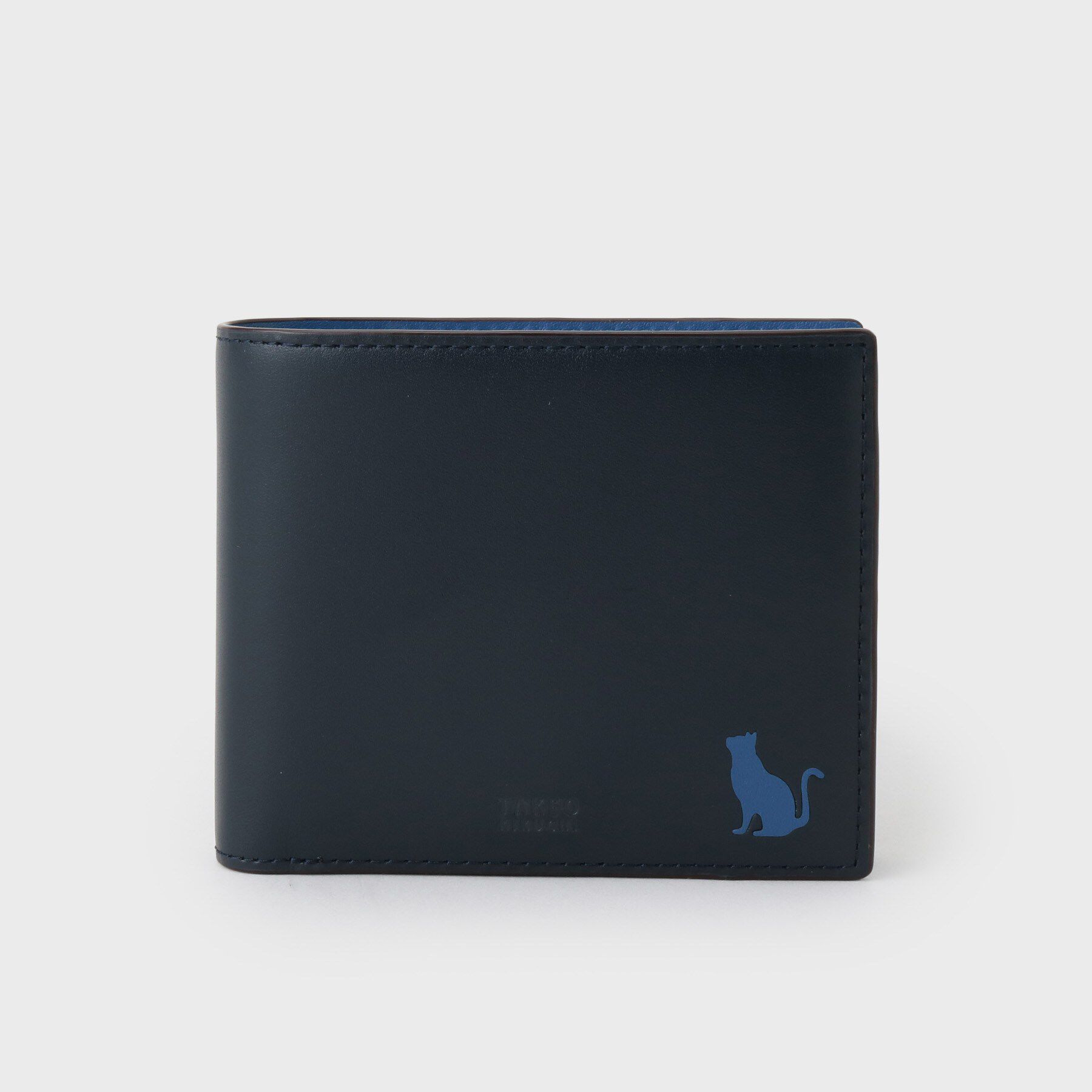 TAKEO KIKUCHI「【縁起の良い財布】ボヌールキャット 2つ折り財布」|財布|ネイビー(094)