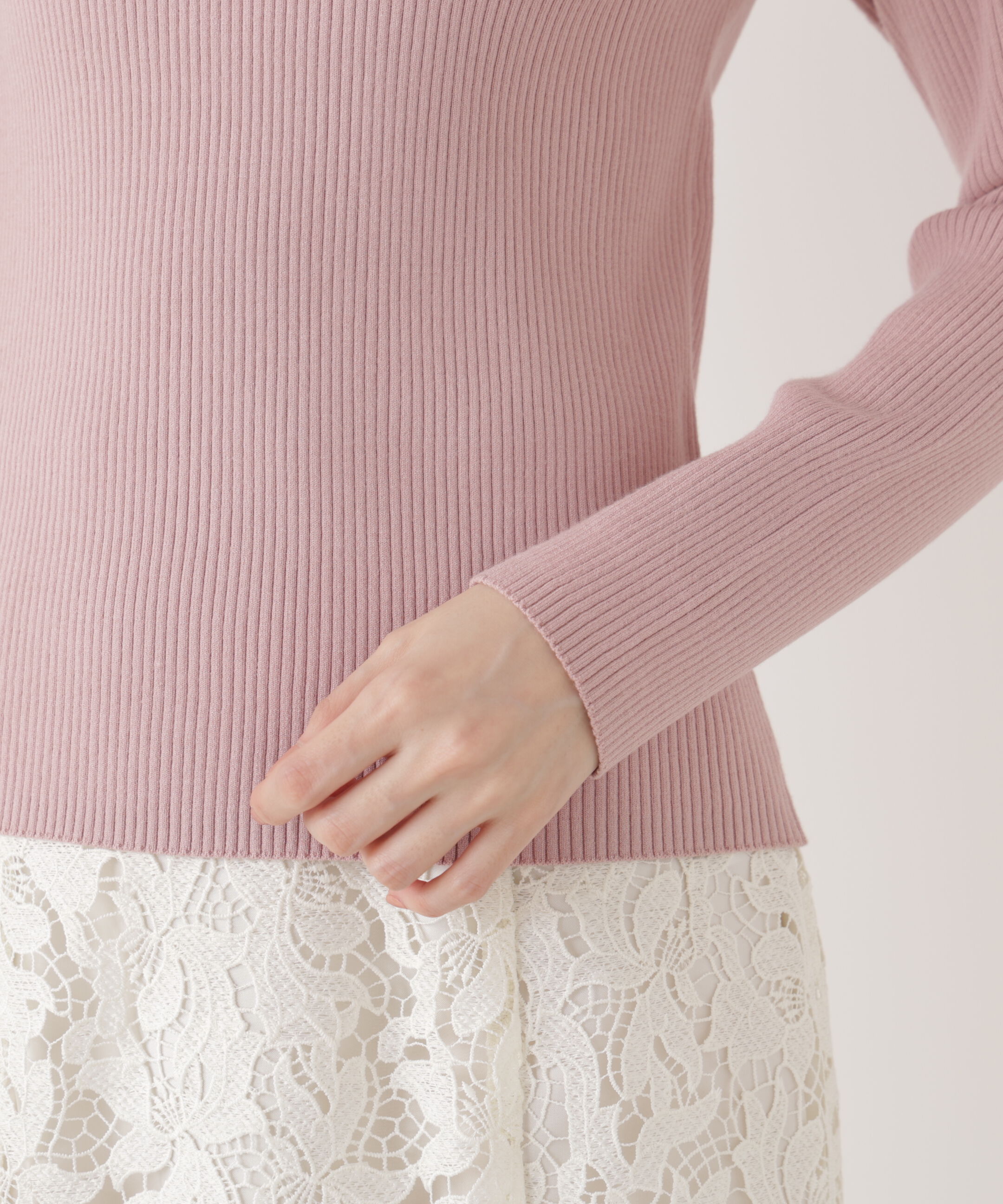 PROPORTION BODY DRESSING「バー付きビッグ襟ニット　26SS」|ニット・セーター|