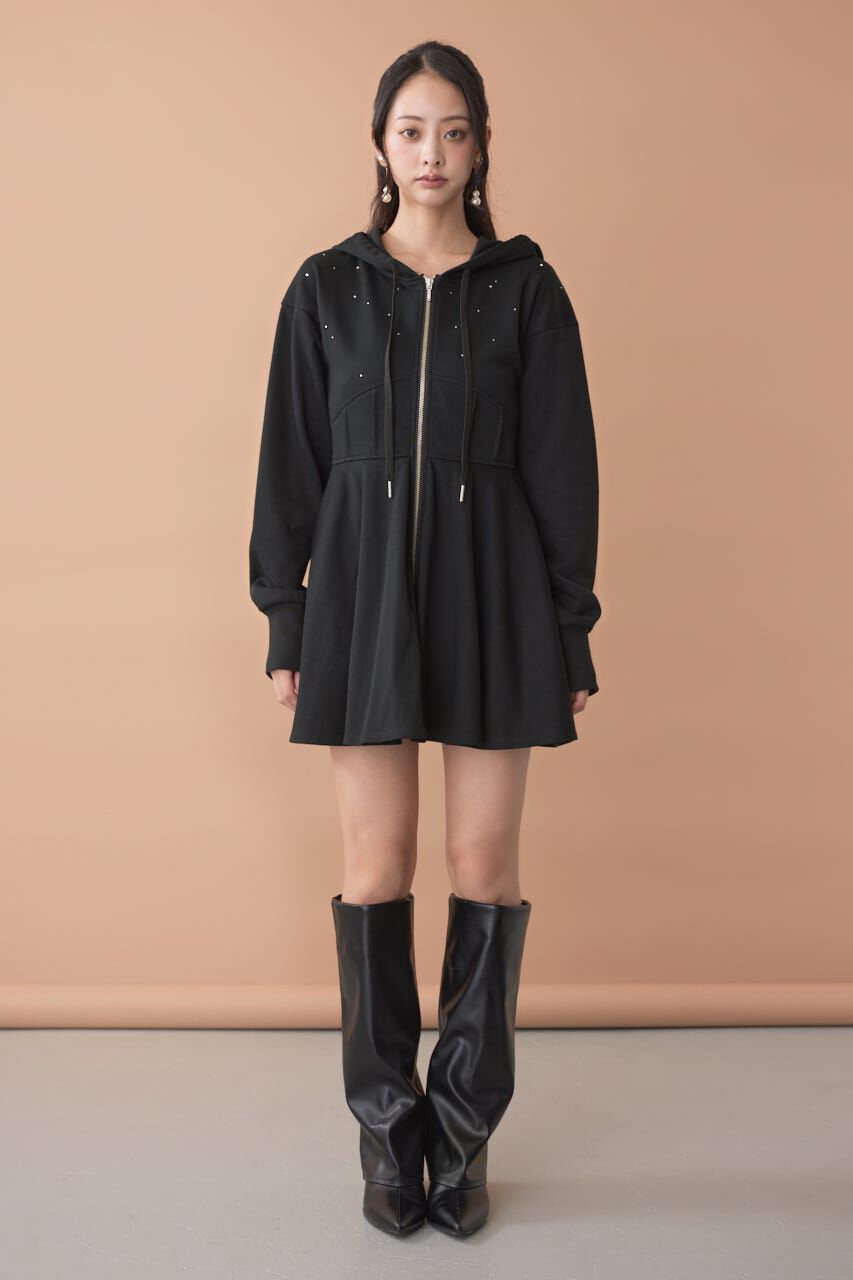 rienda「フーディーミニカットワンピース」|ワンピース|