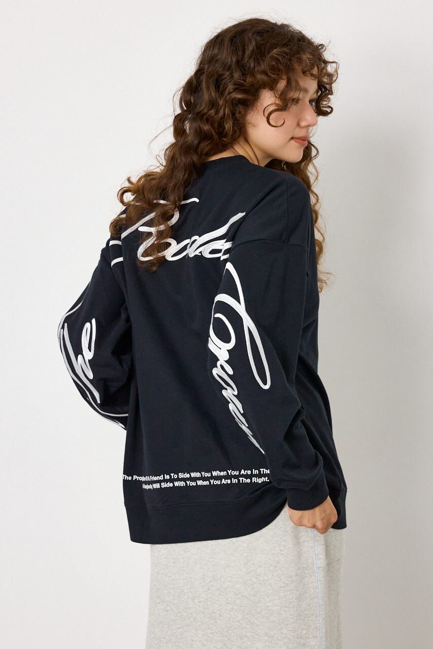 RODEO CROWNS「Embroidery スクリプトスウェットトップス」|パーカー|