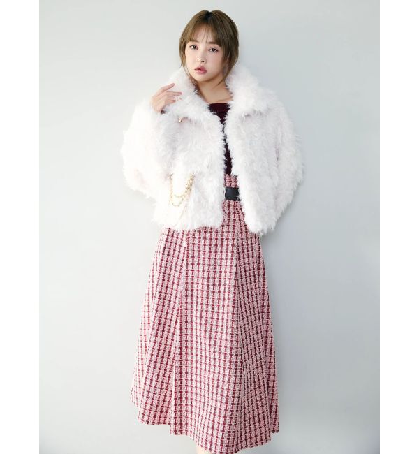 dazzlin「【WEB限定カラーあり】サイドタックベルトフレアスカート」|スカート|
