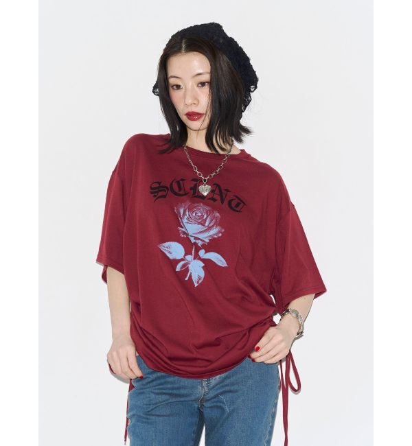 jouetie「ローズロゴルーズTシャツ」|Tシャツ・カットソー|レッド