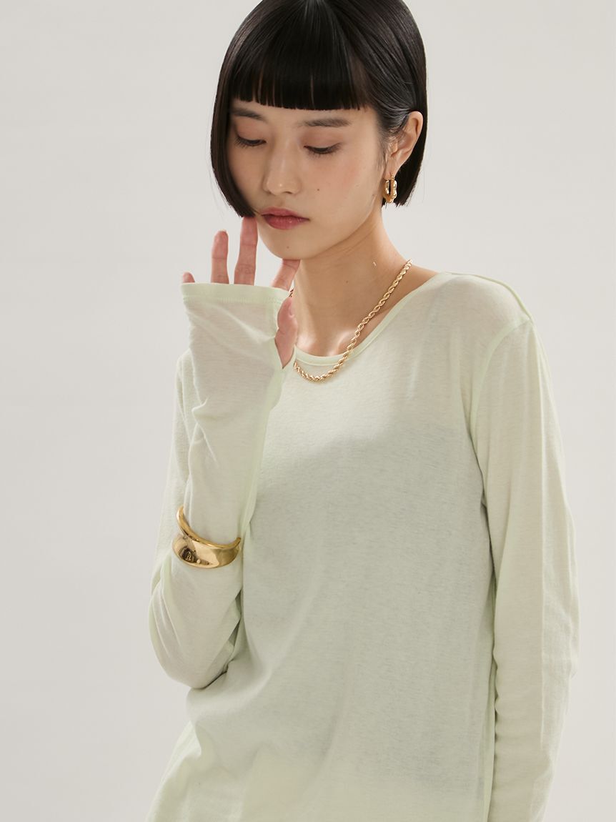 emmi atelier「【emmi&times;Plax(TM)】クルーネックカットソー」|Tシャツ・カットソー|