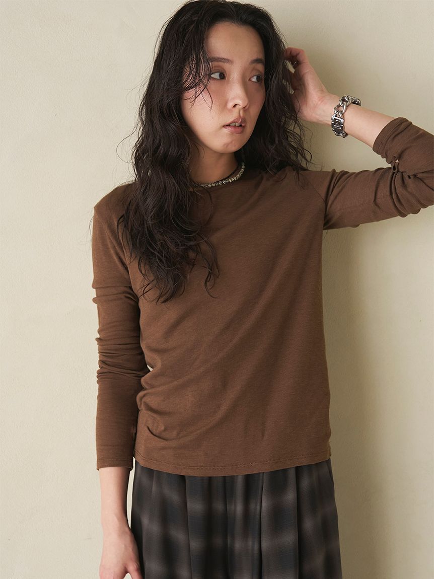 emmi atelier「【emmi&times;Plax(TM)】クルーネックカットソー」|Tシャツ・カットソー|