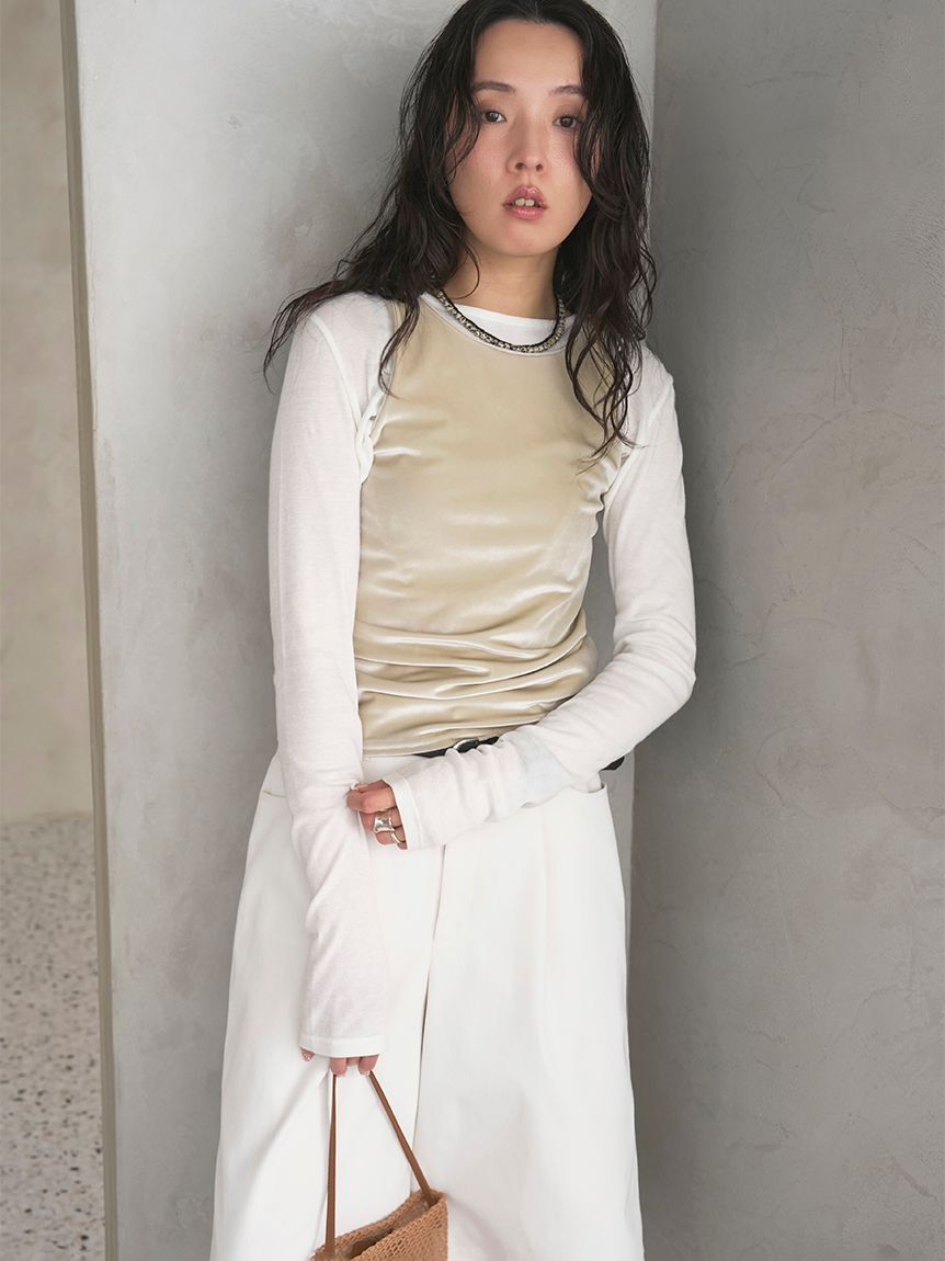 emmi atelier「【emmi&times;Plax(TM)】クルーネックカットソー」|Tシャツ・カットソー|