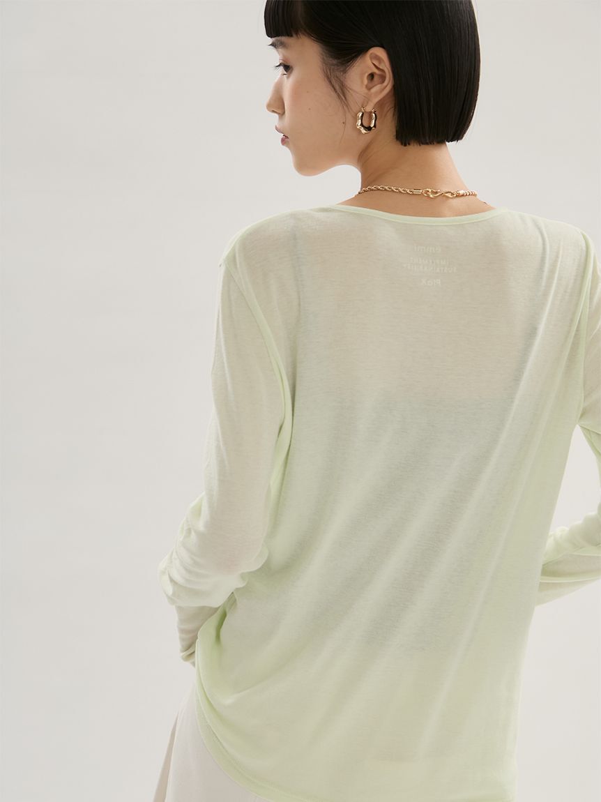 emmi atelier「【emmi&times;Plax(TM)】クルーネックカットソー」|Tシャツ・カットソー|