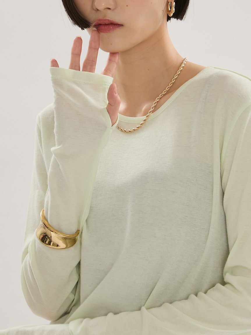 emmi atelier「【emmi&times;Plax(TM)】クルーネックカットソー」|Tシャツ・カットソー|