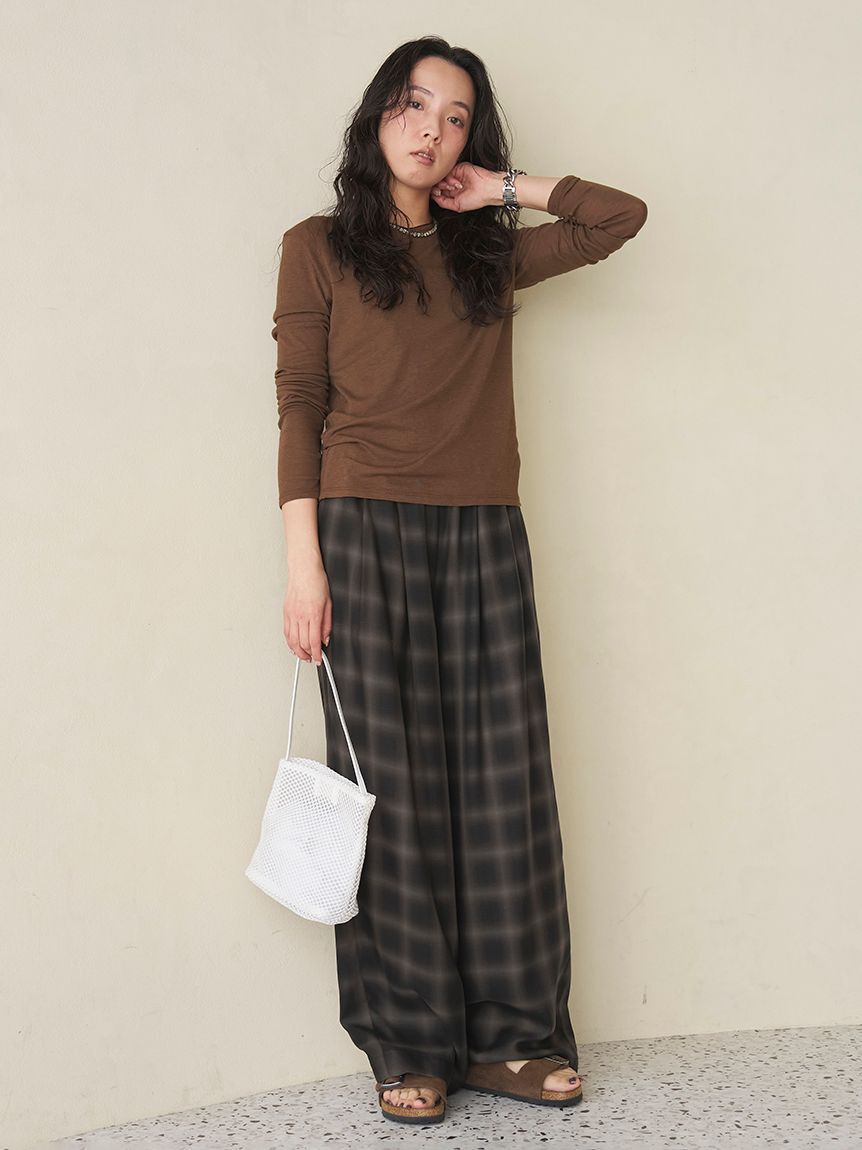 emmi atelier「【emmi&times;Plax(TM)】クルーネックカットソー」|Tシャツ・カットソー|