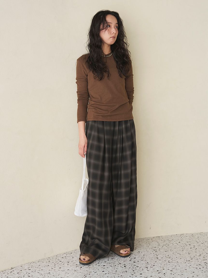 emmi atelier「【emmi&times;Plax(TM)】クルーネックカットソー」|Tシャツ・カットソー|