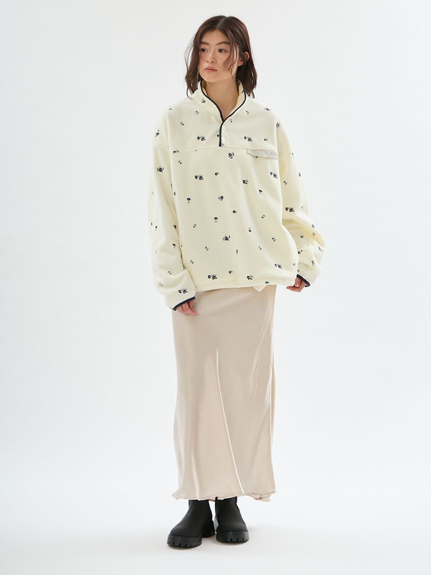 emmi atelier「ドロストフリースプルオーバー」|Tシャツ・カットソー|
