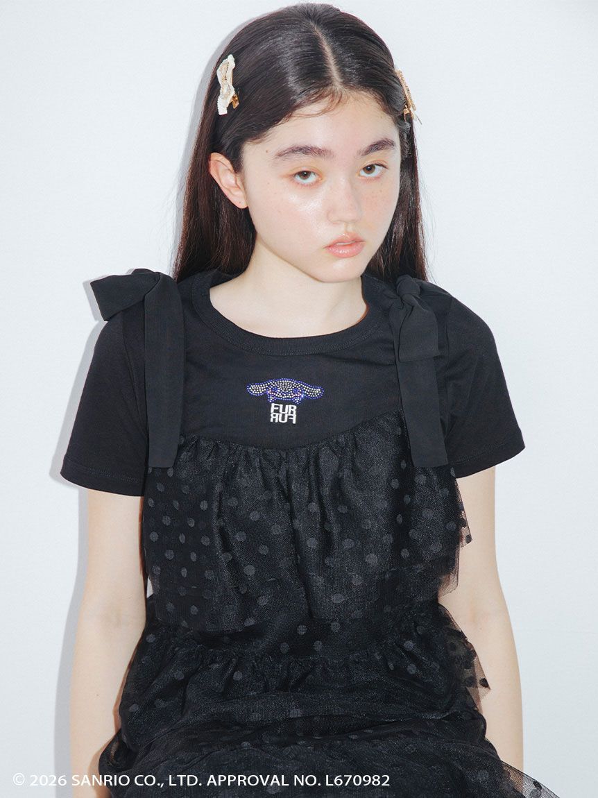 FURFUR「クリスタルリボンヘアピンセット」|ヘアバンド|