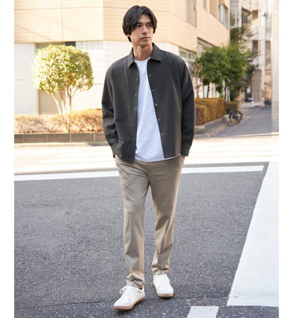 ikka「【雑誌MonoMax5月号掲載】イージケアサッカースナップシャウター「小泉孝太郎さん着用モデル」」|シャツ・ブラウス|