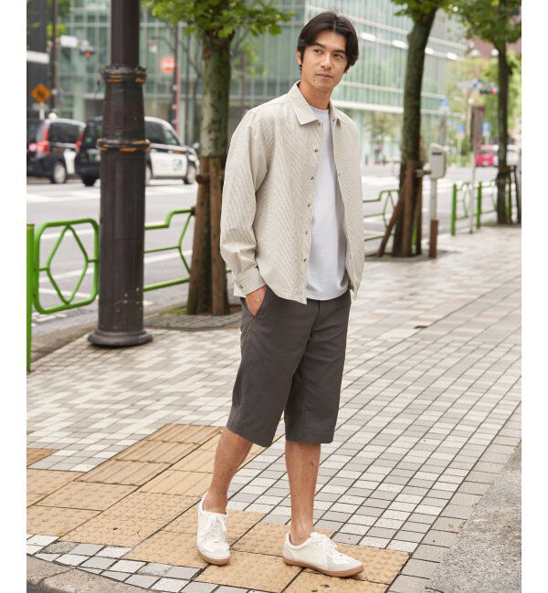 ikka「【雑誌MonoMax5月号掲載】イージケアサッカースナップシャウター「小泉孝太郎さん着用モデル」」|シャツ・ブラウス|