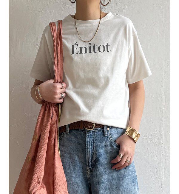 Lbc with Life「コットンロゴプリントTシャツ」|Tシャツ・カットソー|