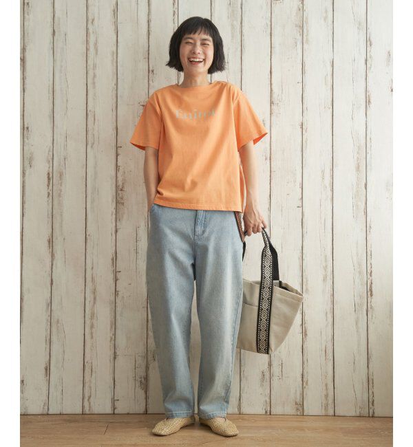 Lbc with Life「コットンロゴプリントTシャツ」|Tシャツ・カットソー|