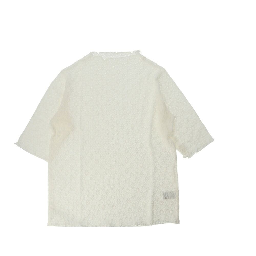 BACKYARD FAMILY「tシャツ レディース 半袖 通販 5分袖Tシャツ レディースTシャツ リブTシャツ プルオーバー」|Tシャツ・カットソー|ホワイト1