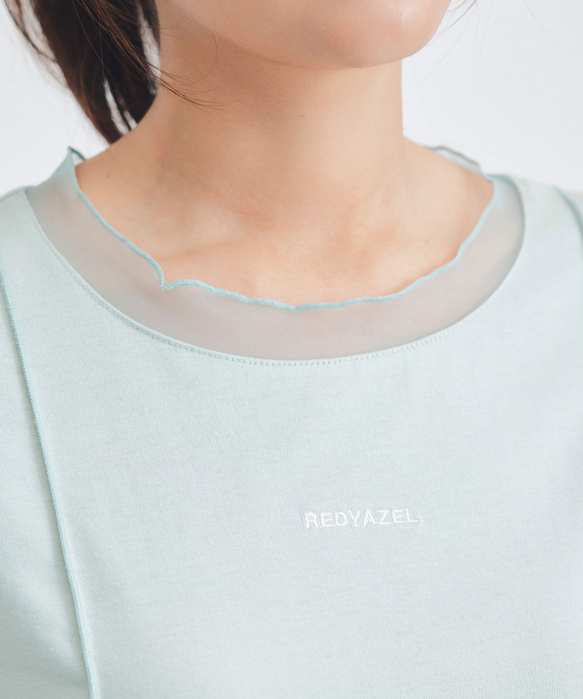 REDYAZEL「シアーレイヤードコンパクトロゴTシャツ」|Tシャツ・カットソー|