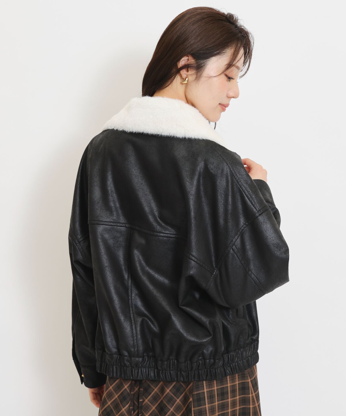 WILLSELECTION「ファーティペットオーバーサイズブルゾン」|ブルゾン・スタジャン|