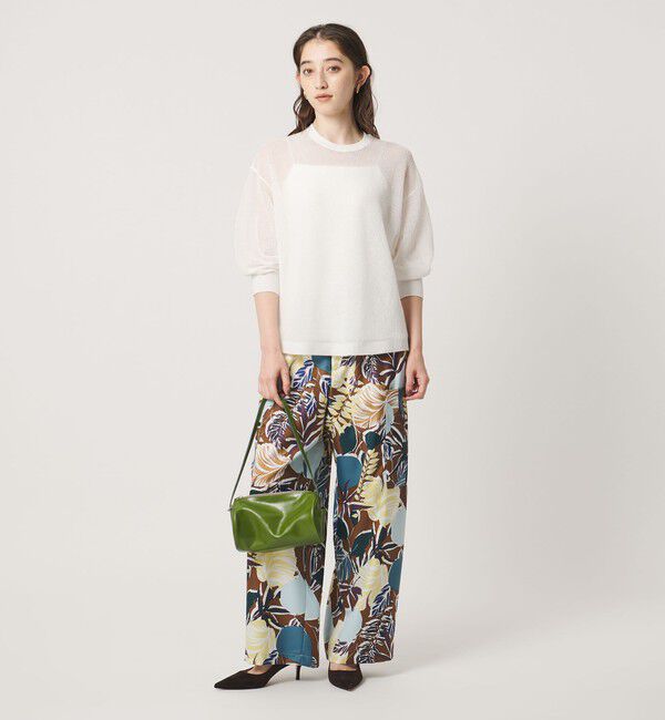 UNITED ARROWS「7分袖 ワッフル ニット」|ニット・セーター|