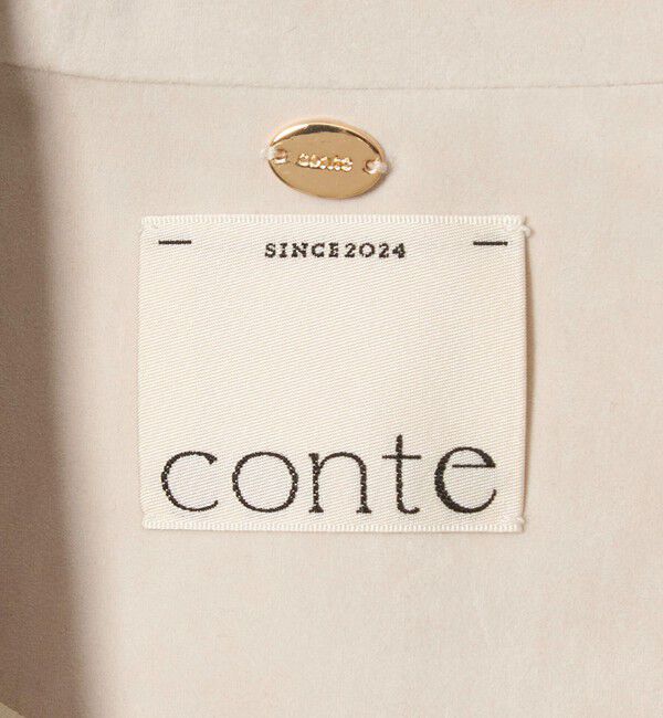 conte「＜conte＞NVL スエードライク ノーカラージャケット」|ノーカラージャケット|