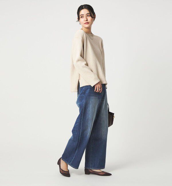 UNITED ARROWS green label relaxing「［size SHORT/TALLあり］ワイド デニム パンツ」|デニム|