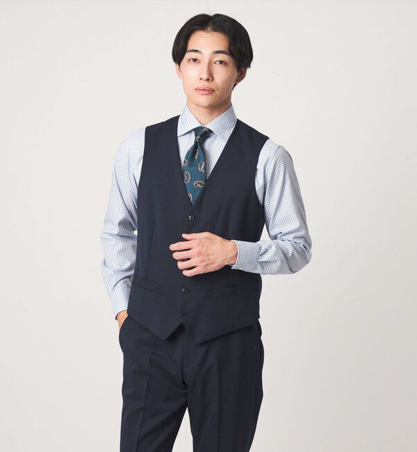 UNITED ARROWS green label relaxing「A+ TWPU サージ スリム 5B セットアップベスト」|スーツ|ROYAL