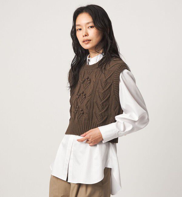 UNITED ARROWS green label relaxing「【別注】＜tyn.TGOR＞ケーブル ベスト」|ベスト・ジレ|