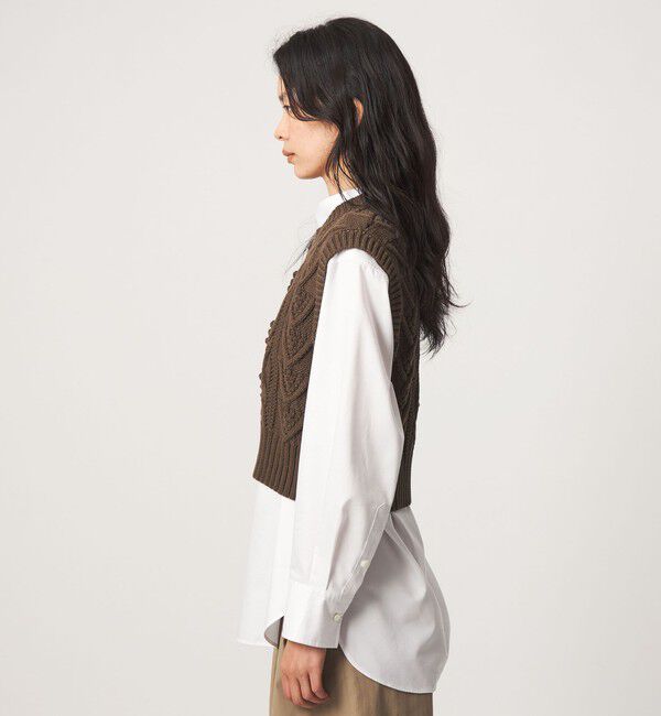 UNITED ARROWS green label relaxing「【別注】＜tyn.TGOR＞ケーブル ベスト」|ベスト・ジレ|