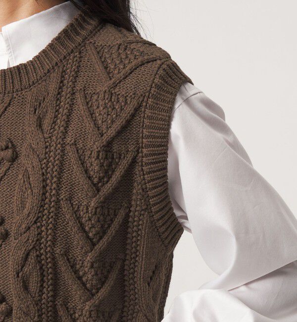 UNITED ARROWS green label relaxing「【別注】＜tyn.TGOR＞ケーブル ベスト」|ベスト・ジレ|