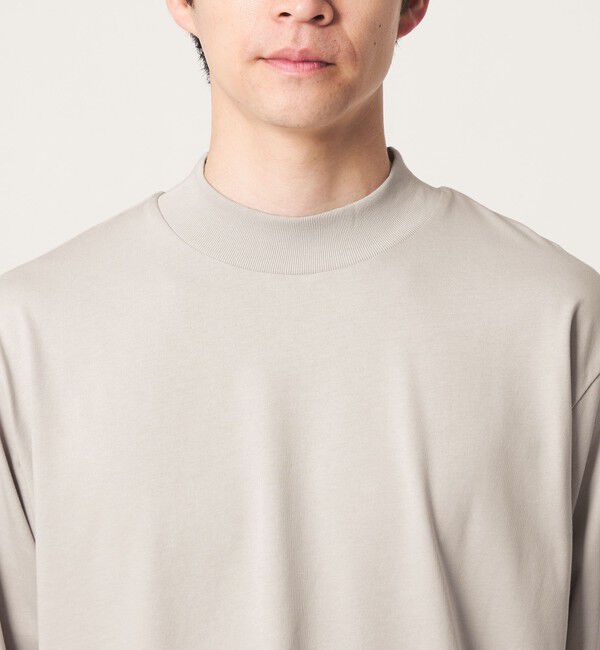 UNITED ARROWS green label relaxing「ロングファイバー クリア モックネック 長袖 Tシャツ カットソー」|Tシャツ・カットソー|