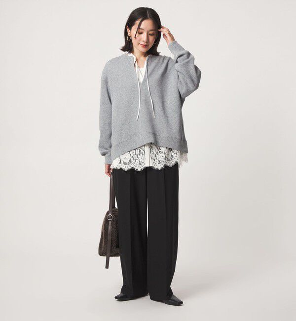 UNITED ARROWS green label relaxing「【WEB限定】＜at ease＞オルマイ ワイド パンツ マシンウォッシャブル ストレッチ 帯電防止」|その他|