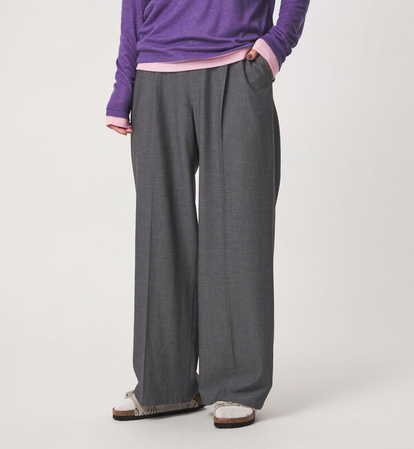 UNITED ARROWS green label relaxing「【WEB限定】＜at ease＞オルマイ ワイド パンツ マシンウォッシャブル ストレッチ 帯電防止」|その他|
