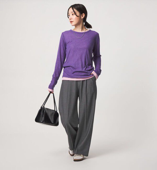 UNITED ARROWS green label relaxing「【WEB限定】＜at ease＞オルマイ ワイド パンツ マシンウォッシャブル ストレッチ 帯電防止」|その他|