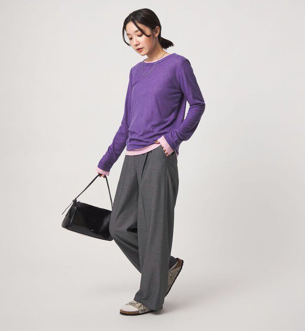 UNITED ARROWS green label relaxing「【WEB限定】＜at ease＞オルマイ ワイド パンツ マシンウォッシャブル ストレッチ 帯電防止」|その他|
