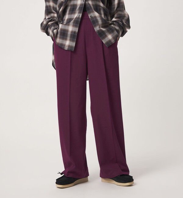UNITED ARROWS green label relaxing「【WEB限定】＜at ease＞オルマイ ワイド パンツ マシンウォッシャブル ストレッチ 帯電防止」|その他|