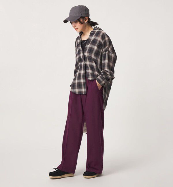 UNITED ARROWS green label relaxing「【WEB限定】＜at ease＞オルマイ ワイド パンツ マシンウォッシャブル ストレッチ 帯電防止」|その他|