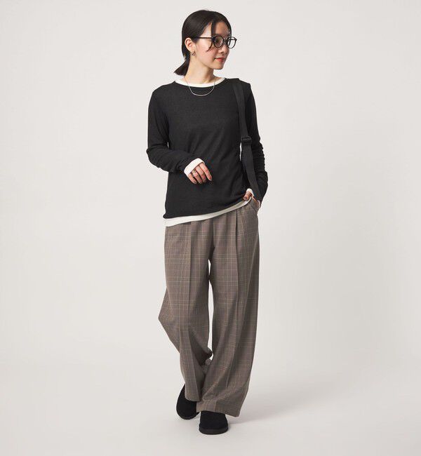 UNITED ARROWS green label relaxing「【WEB限定】＜at ease＞オルマイ ワイド パンツ マシンウォッシャブル ストレッチ 帯電防止」|その他|