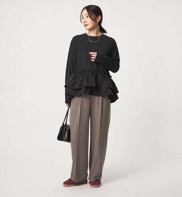 UNITED ARROWS green label relaxing「【WEB限定】＜at ease＞オルマイ ワイド パンツ マシンウォッシャブル ストレッチ 帯電防止」|その他|