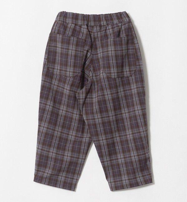 UNITED ARROWS green label relaxing「バレルレッグ チェック ロングパンツ / キッズ 100cm―160cm」|チノ|