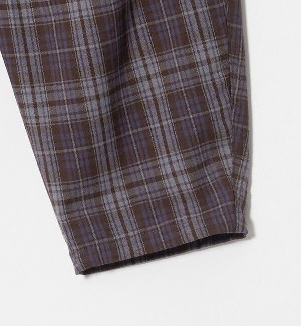 UNITED ARROWS green label relaxing「バレルレッグ チェック ロングパンツ / キッズ 100cm―160cm」|チノ|