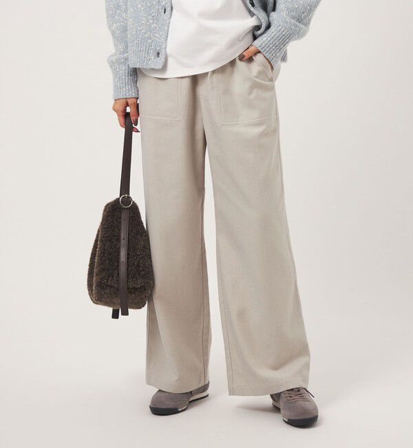 UNITED ARROWS green label relaxing「［size SHORTあり］メランジ カルゼ ベイカー パンツ」|その他|OFF WHITE